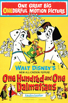 Kinoplakat (US): One Hundred and One Dalmatians Kinoplakat (US): One Hundred and One Dalmatians
