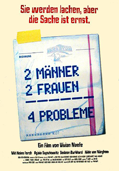 Kinoplakat: 2 M&auml;nner, 2 Frauen = 4 Probleme
