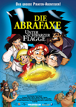 Kinoplakat: Die Abrafaxe – Unter schwarzer Flagge