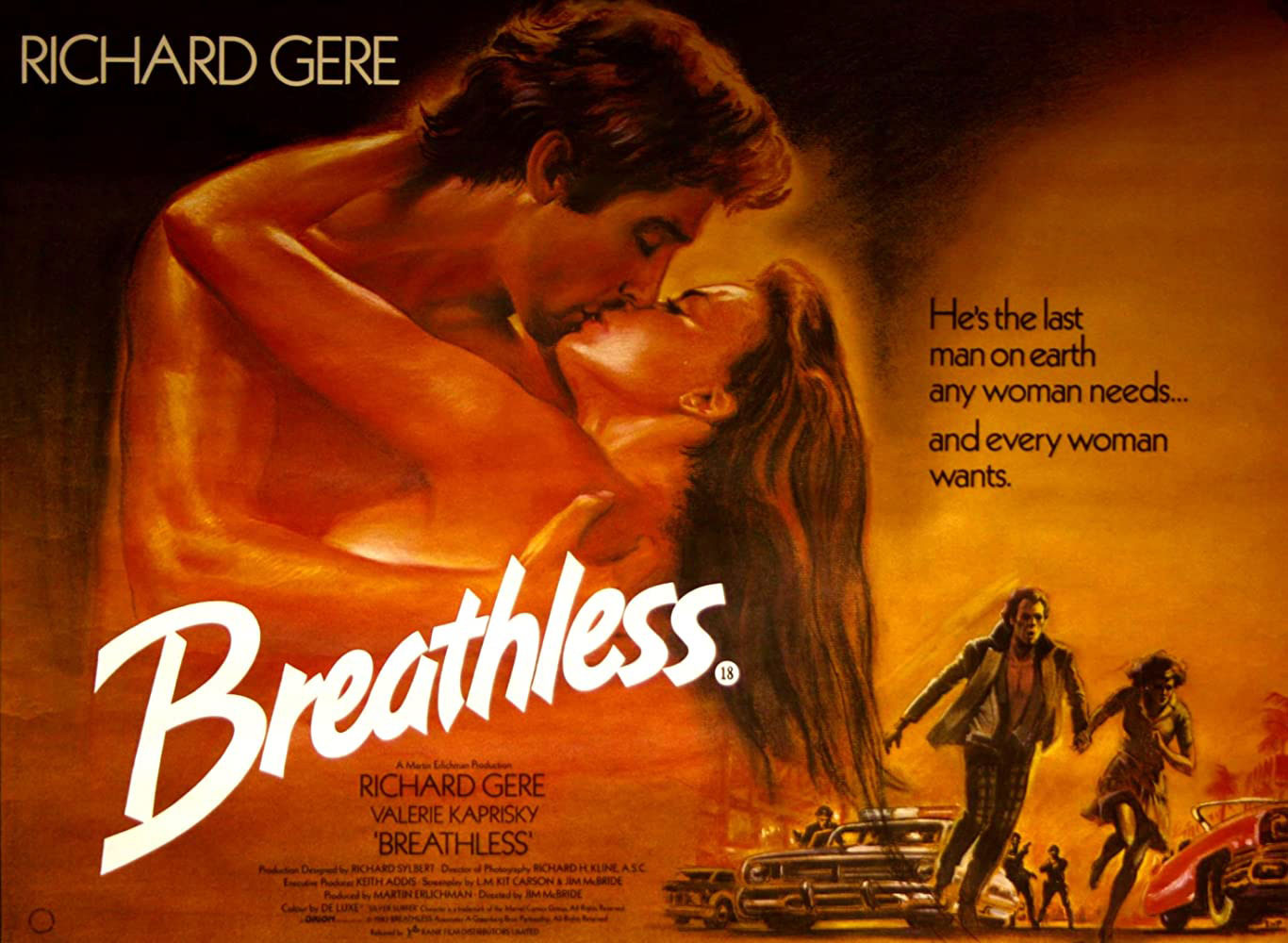 Plakatmotiv (US): Breathless – Atemlos (1983) Plakatmotiv (US): Breathless – Atemlos (1983)
