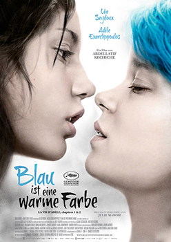 Kinoplakat: Blau ist eine warme Farbe