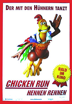 Plakatmotiv: Rocky fliegt in Chicken Run &ndash; Hennen rennen (2000)