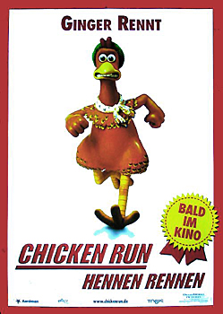 Plakatmotiv: Ginger rennt in Chicken Run &ndash; Hennen rennen (2000)