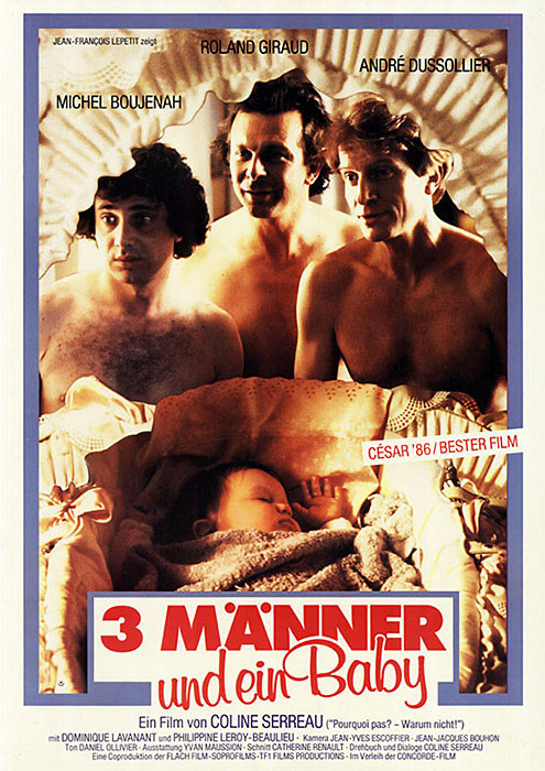 Plakatmotiv: Drei M&auml;nner und ein Baby (1985)