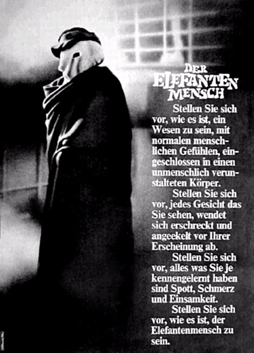 Plakatmotiv: Der Elefantenmensch (1980)