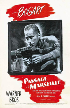 Kinoplakat (US): Passage to Marseille &ndash; Fahrkarte nach Marseille (1944)