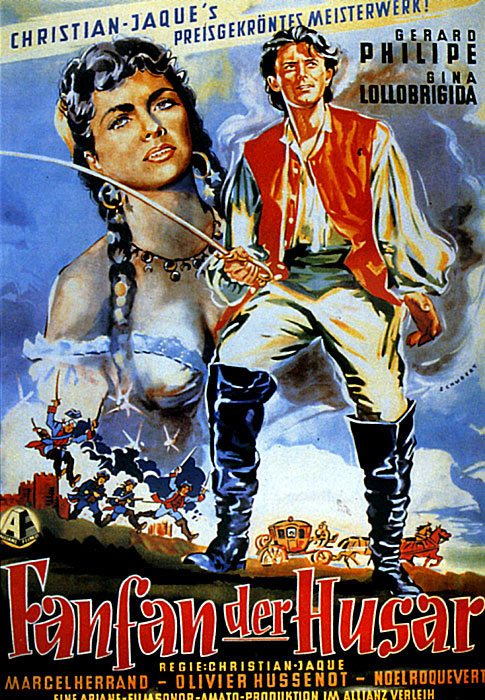 Plakatmotiv: Fanfan, der Husar (1952) Plakatmotiv: Fanfan, der Husar (1952)