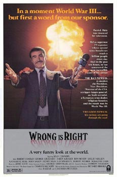 Plakatmotiv (US): Wrong is Right &ndash; Flammen am Horizont (1982)