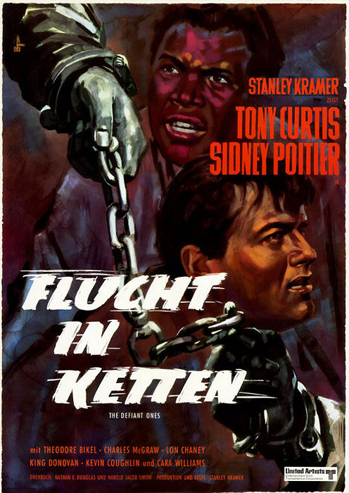 Plakatmotiv: Flucht in Ketten (1958)