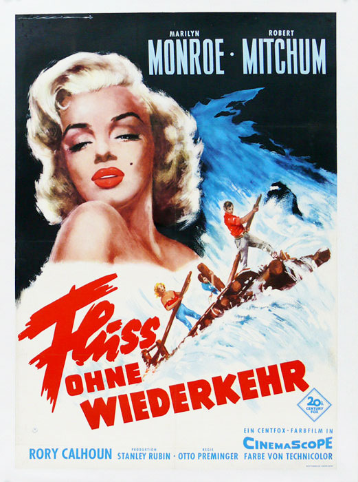 Plakatmotiv: Fluss ohne Wiederkehr (1954)