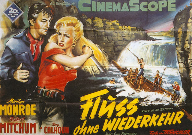 Plakatmotiv: Fluss ohne Wiederkehr (1954)