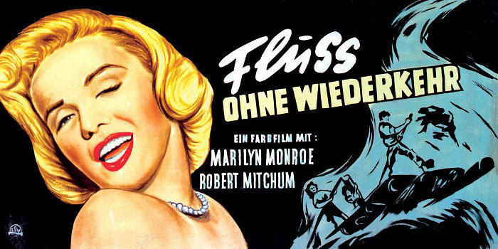 Plakatmotiv: Fluss ohne Wiederkehr (1954)