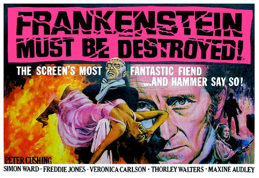 Plakatmotiv (UK): Frankenstein must be destroyed &ndash; Frankenstein muss sterben (1969)
