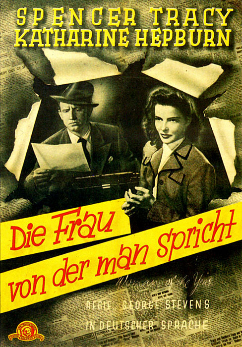Plakatmotiv: Die Frau, von der man spricht (1942)