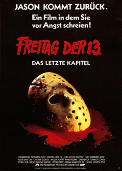 Kinoplakat: Freitag der 13. – Das letzte Kapitel