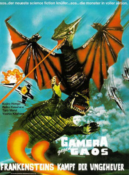 Plakatmotiv: Gamera gegen Gaos – Frankensteins Kampf der Ungeheuer (1967)