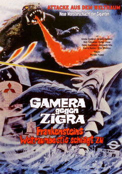 Plakatmotiv: Gamera gegen Zigra (1971) Plakatmotiv: Gamera gegen Zigra (1971)