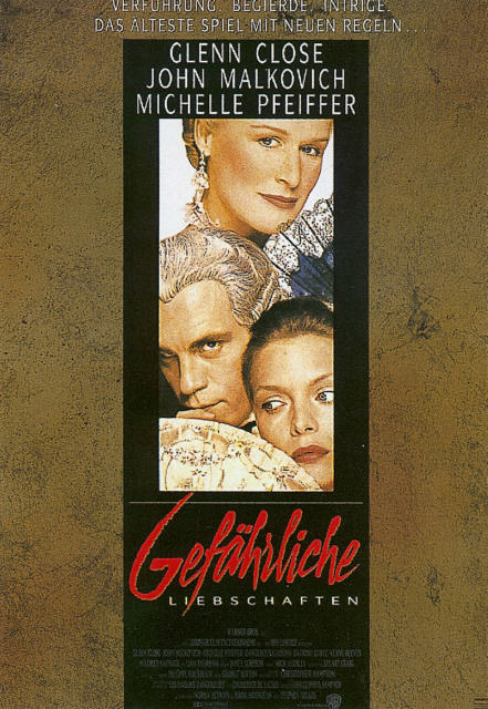 Plakatmotiv: Gef&auml;hrliche Liebschaften (1988)