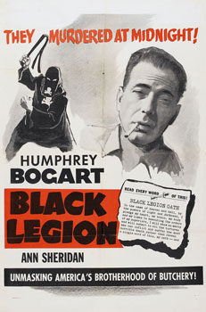 Plakatmotiv (US): Black Legion – Geheimbund Schwarze Legion (1937)