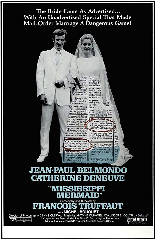 Plakatmotiv (UK): Mississippi Mermaid &ndash; Das Geheimnis der falschen Braut (1969)