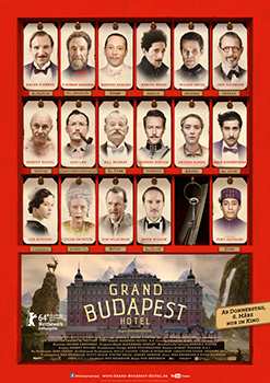 Kinoplakat: Grand Budapest Hotel