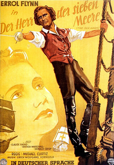 Plakatmotiv: Der Herr der sieben Meere (1940)