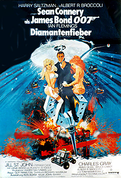 Kinoplakat: James Bond 007 – Diamantenfieber Kinoplakat: James Bond 007 – Diamantenfieber