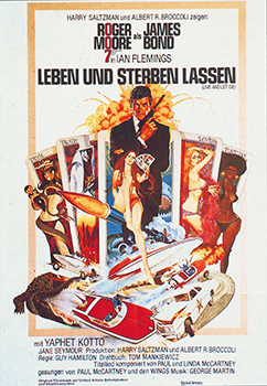 Kinoplakat: James Bond 007 &ndash; Leben und Sterben lassen