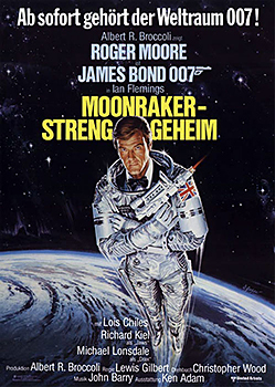 Kinoplakat: James Bond 007 – Moonraker – Streng geheim Kinoplakat: James Bond 007 – Moonraker – Streng geheim