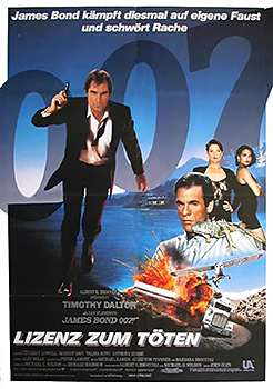 Plakatmotiv: James Bond 007 &ndash; Lizenz zum T&ouml;ten (1989)