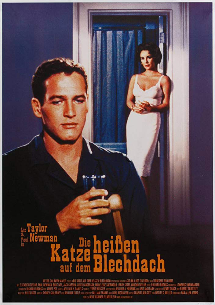 Plakatmotiv: Die Katze auf dem hei&szlig;en Blechdach (1958)