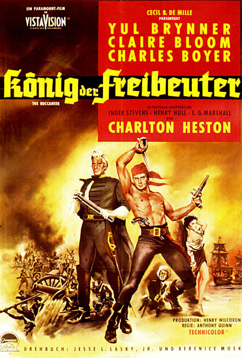 Plakatmotiv: Der K&ouml;nig der Freibeuter (1958)