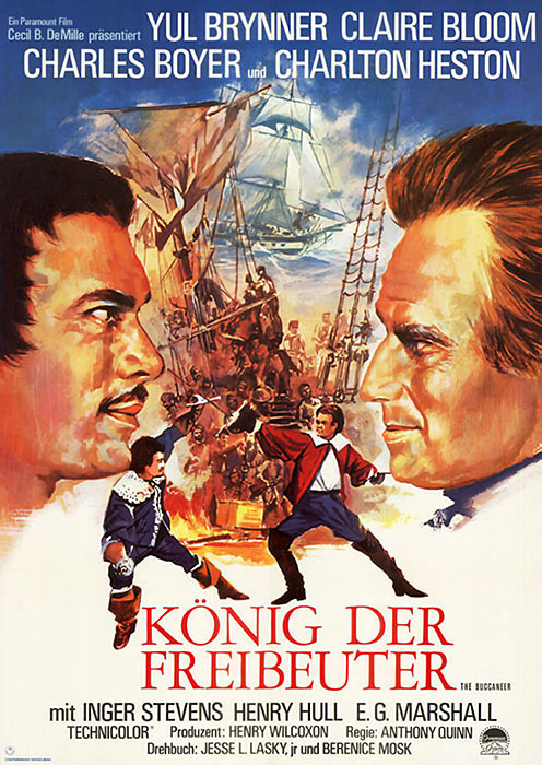 Plakatmotiv: Der K&ouml;nig der Freibeuter (1958)