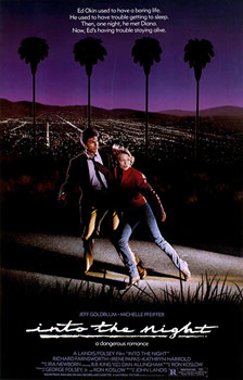 Plakatmotiv (US): Into the Night &ndash; Kopf&uuml;ber in die Nacht (1985)