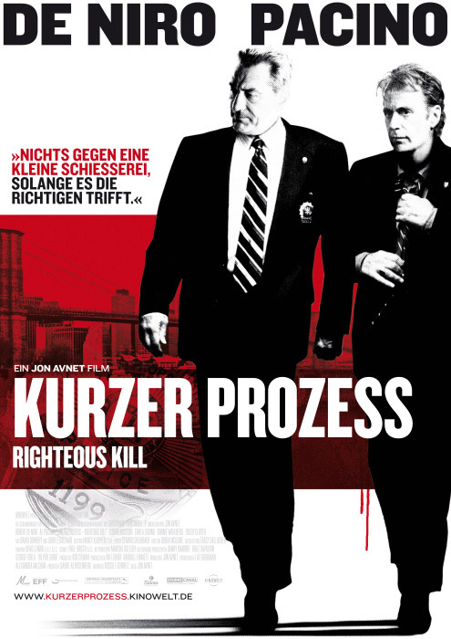Plakatmotiv: Kurzer Prozess &ndash; Righteous Kill (2008)