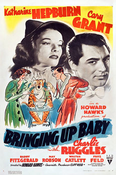 Plakatmotiv (US): Bringing up Baby – Leoparden küsst man nicht (1939)