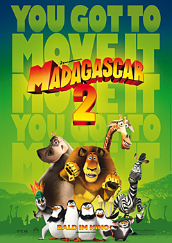 Kinoplakat: Madagascar 2 - Flucht nach Afrika
