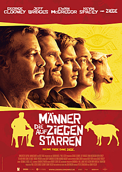 Plakatmotiv: M&auml;nner die auf Ziegen starren (2009)