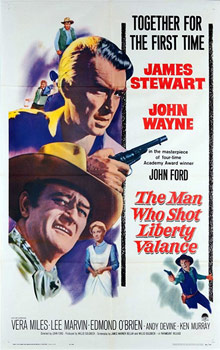Plakatmotiv (US): The Man who shot Liberty valance &ndash; Der Mann, der Liberty Valance erschoss (1962)