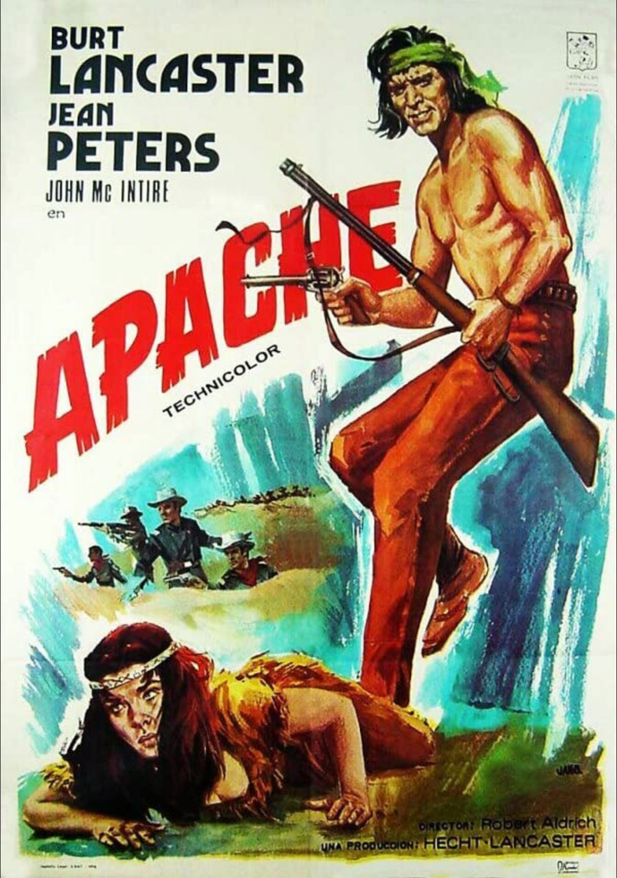 Plakatmotiv: Massai &ndash; Der gro&szlig;e Apache (1954)