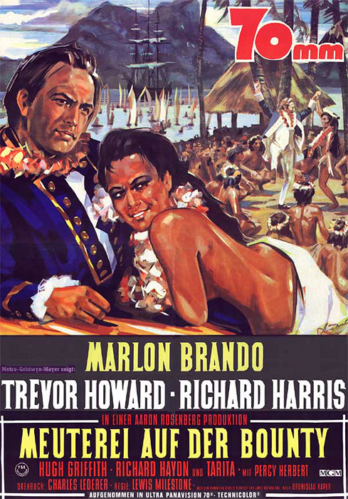 Plakatmotiv: Meuterei auf der Bounty (1962)