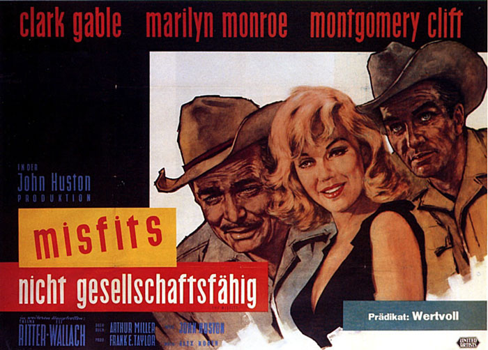 Plakatmotiv: Misfits &ndash; Nicht gesellschaftsf&auml;hig (1961)