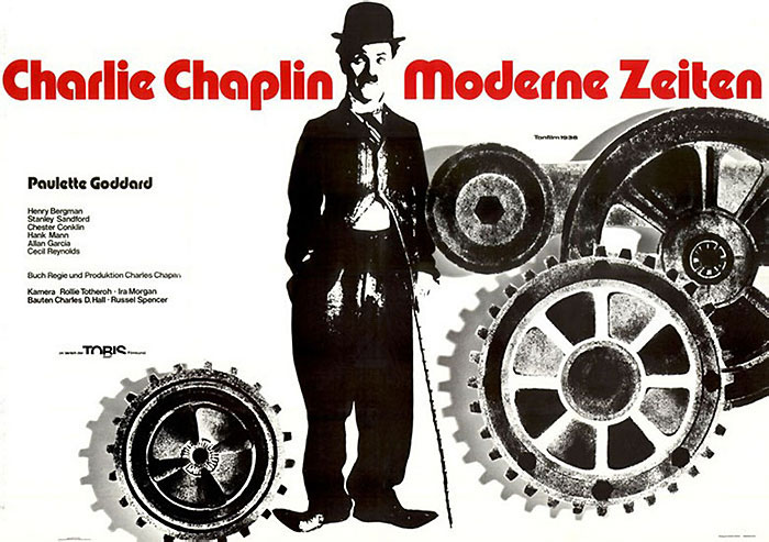 Plakatmotiv: Moderne Zeiten (1936)