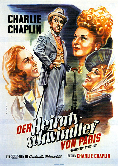 Plakatmotiv: Monsieur Verdoux – Der Frauenmörder von Paris (1947) Plakatmotiv: Monsieur Verdoux – Der Frauenmörder von Paris (1947)
