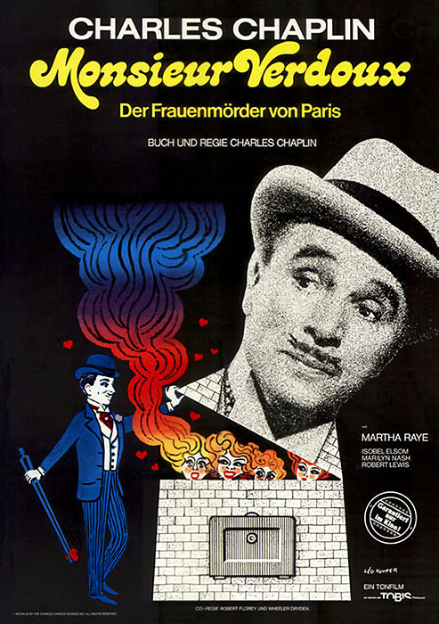 Plakatmotiv: Monsieur Verdoux &ndash; Der Frauenm&ouml;rder von Paris (1947)