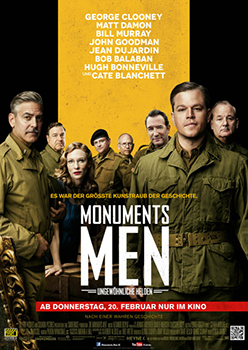 Kinoplakat: Monuments Men &ndash; Ungew&ouml;hnliche Helden