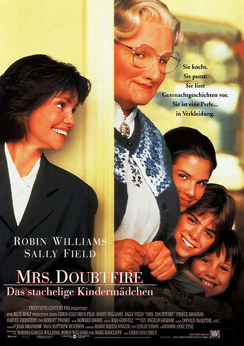 Plakatmotiv: Mrs. Doubtfire &ndash; Das stachlige Kinderm&auml;dchen (1993)