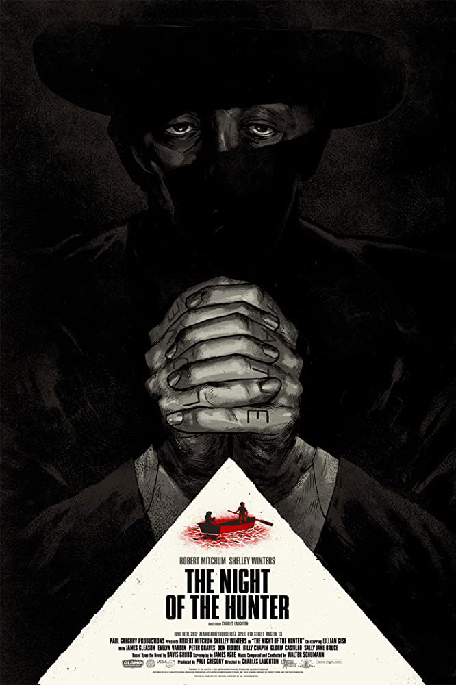 Plakatmotiv (US): The Night of the Hunter (1955)