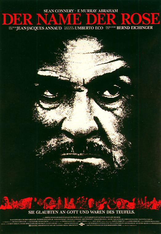 Plakatmotiv: Der Name der Rose (1986)