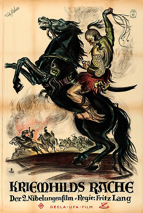 Plakatmotiv: Die Nibelungen &ndash; Kriemhilds Rache (1924)